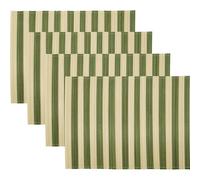 House Doctor - HDRayas Placemat 35x46 cm 4-pack, Green / Nature - Green