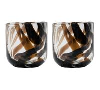 House Doctor - Home Candle Holder 2-pack, Dark Brown - Dark Brown