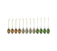 House Doctor House Doctor egg Easter hanging 12 pieces Green, Pink, Off-white