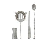 House Doctor Kett bar set 4 pieces Silver finish