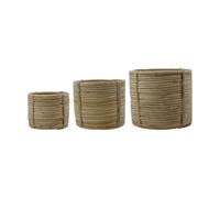 House Doctor Linder baskets 3 pieces Nature