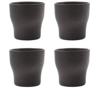 House Doctor - Liss Thermo Cup H9 cm 4-pack, Dark Grey - Dark Grey