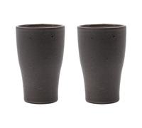 House Doctor Liss thermos mug 14 cm 2-pack Dark grey