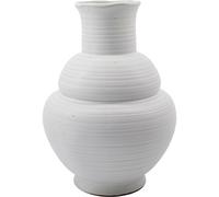House Doctor - Liva Vase Stoneware H29 cm, White - White