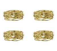 House Doctor - Napkin Ring 4-pack, Golden - Golden