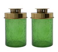 House Doctor - Omay Lantern 2-pack, Green - Green