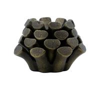 House Doctor Pine Cone candle holder Ø9 cm Antique Brass