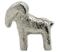 House Doctor - Ram Candle Holder, Antique Silver - Silver