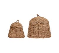House Doctor Rama storage basket with lid 2-pack Nature