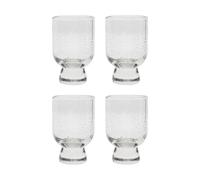 House Doctor Rich glass on stem 23 cl 4-pack Clear