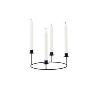 House Doctor - Ring Candle Stand S, Black - Black