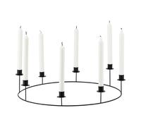 House Doctor Ring candle sticks Ø50 cm Black