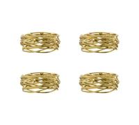 House Doctor Ring napkin rings 4-pack Golden