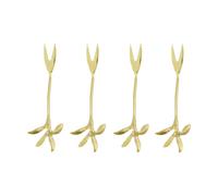 House Doctor Serve serving fork 4-pack Antique gold