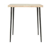 House Doctor - Slated Side Table 70x70cm, Wood/Iron - Black