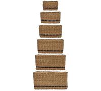 House Doctor - Squares Set With 6 Baskets, Natural - Nature