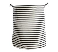 House Doctor - Stripes Laundry Basket - Black