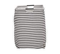 House Doctor stripes laundry basket Black and white
