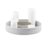 House Doctor The Ring candle holder for block candles Concrete
