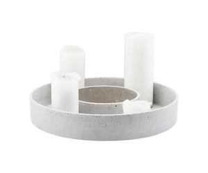 House Doctor The Ring candle holder for block candles Concrete