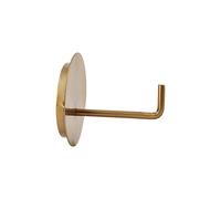 House Doctor Toilet Paper Holder Text, Brass Plated, 12.5 x 13 cm