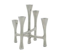 House Doctor Tristy candle holder 20 cm Silver finish