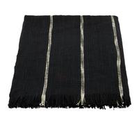 House Doctor - Tuur Plaid 130x180 cm, Black/Off-white - Black