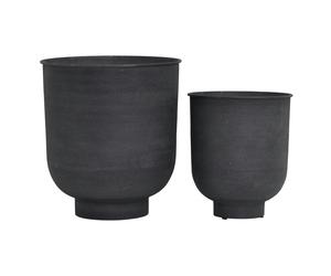 House Doctor - Vig Planter L Set 2pcs, Grey - Grey