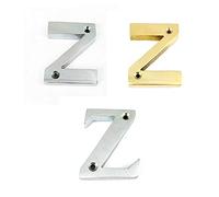 House Door Letters - Letter A to Z in Satin Nickle - All Door Types (G)