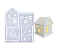 House Due Silicone Moulds - 3D Stampis Silicone Moulds for Casting Resin | Stamppi for Hebsinaa Candles for the Disasters of Home Candeles, Handmade Supplies