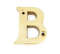 House Flat Letter B - Alphabet - 50mm (2") - Polished Brass