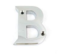House Flat Letter B - Alphabet - 50mm (2") - Polished Chrome