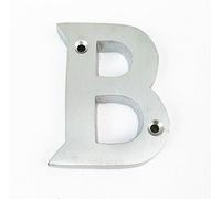 House Flat Letter B - Alphabet - 50mm (2") - Satin Chrome