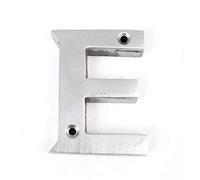 House Flat Letter E - Alphabet - 50mm (2") - Satin Chrome