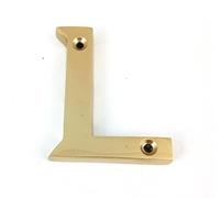 House Flat Letter L - Alphabet - 50mm (2") - Polished Brass