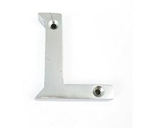 House Flat Letter L - Alphabet - 50mm (2") - Satin Chrome