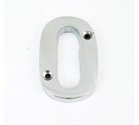 House Flat Letter O - Alphabet - 50mm (2") - Satin Chrome