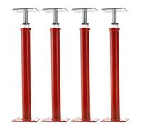 House Floor Jacks for Leveling, 16.5-20.5" Screw Jacks Post, 6600lbs Load Capacity Basement Floor Jacks for Crawl Space, 4 Pack, Red