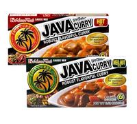 House Foods Java Curry Mix Block (9 Serves) 185g - Hot and Medium Hot Flavour (Pack of 2)