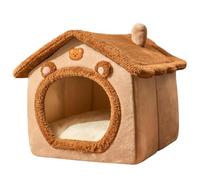 House for Kittens - Winter Plush Nest for Cats Dogs | Soft Fully Closed Indoor Cellar | Washable Round Bed for Small Animals | Cozy and Warm Shelter for Kittens Puppies Rabbits