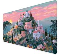 House Gaming Mouse Pad Tree Large Mouse Mat Comfortable Mousepad with Smooth Cloth Surface, Textured Wear Resistant, Improved Precision and Speed, Mousemat 1200x600x3mm Desk Accessories for Men K7-506