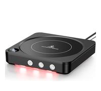 House Gem Mug Warmer - LED Coffee Mug Warmer for Desk with Temperature Display, 2-12Hrs Auto Shut Off, Smart Candle Warmer - Ideal Coffee Gifts Accessories Keep Beverages Coffee Warmer (Black)