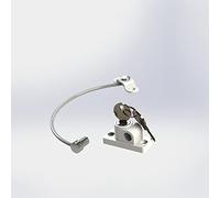 House Guard Child Safety Locks Window Door Cable Ventilator Kid Lock Baby Security Locking Keyed Opening for Baby Protection Prevent Children Falling Window Lock (White)-2