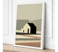 House in Silence Minimalist Canvas Wall Art Print 30x20 Inch | Ready to Hang, Gallery Wrapped, Fade-Resistant Inks, Securely Packaged, UK Made