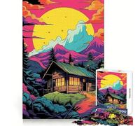 House in The Forest Hard Jigsaw Puzzle for Adults 1000 Pieces Memory Train Nice Thick Home Game Birthday Idea (38x26cm)