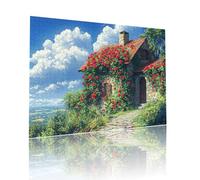 House Jigsaw Puzzles for Adults Difficult 3000 pieces Flower Adult Kids Toddler Puzzle Age 4-6 Mini 5-8 Year Olds Jigsaws Learning Educational Challenge Toys, Home Decoration and Gifts 81x122cm t-97