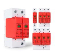 House Lightning Surge Protector AC SPD 1P 2P 3P 4P 40KA 60KA 220V 385V AC Protective Low-voltage Arrester Device(3P,385V 20-40KA)