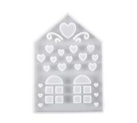House Molds Love Silicone Handmade Epoxy Resin Plaster Making Christmas Love Silicone Handmade Plaster