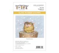 House Mouse Cling Rubber Stamp-Snuggle Up
