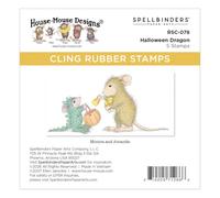 House-Mouse Halloween Dragon Cling Rubber Stamp Set